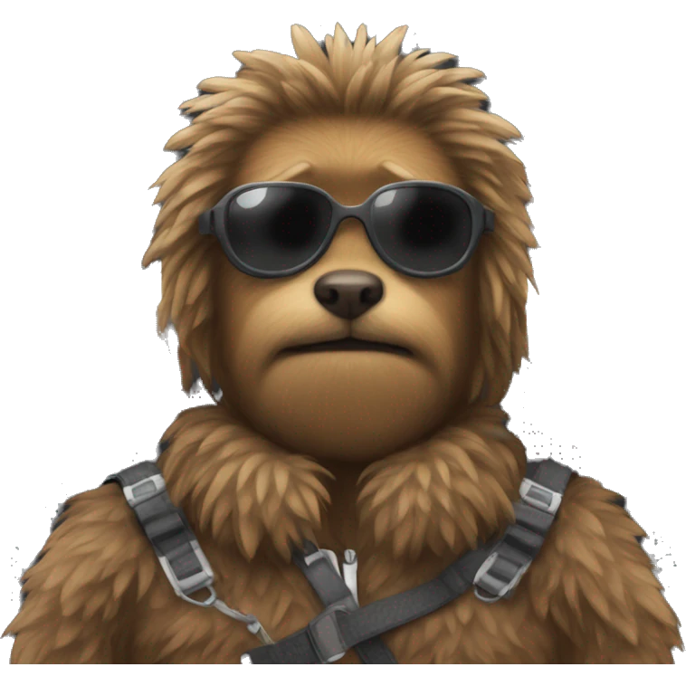 Brown fluffy cockpit emoji