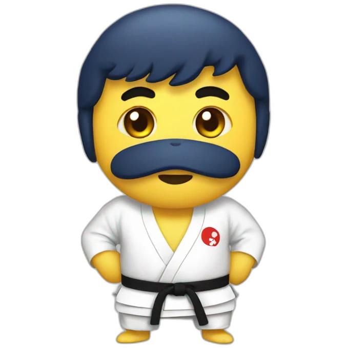 Poulet judoka emoji