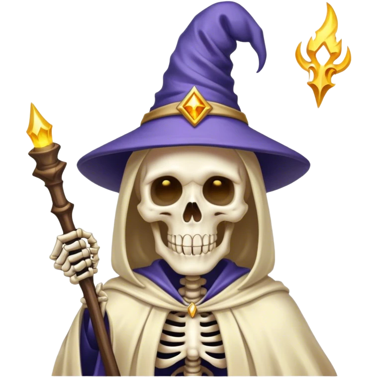 Skeleton wizard  emoji