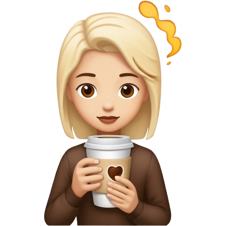 Cute￼ coffee emoji