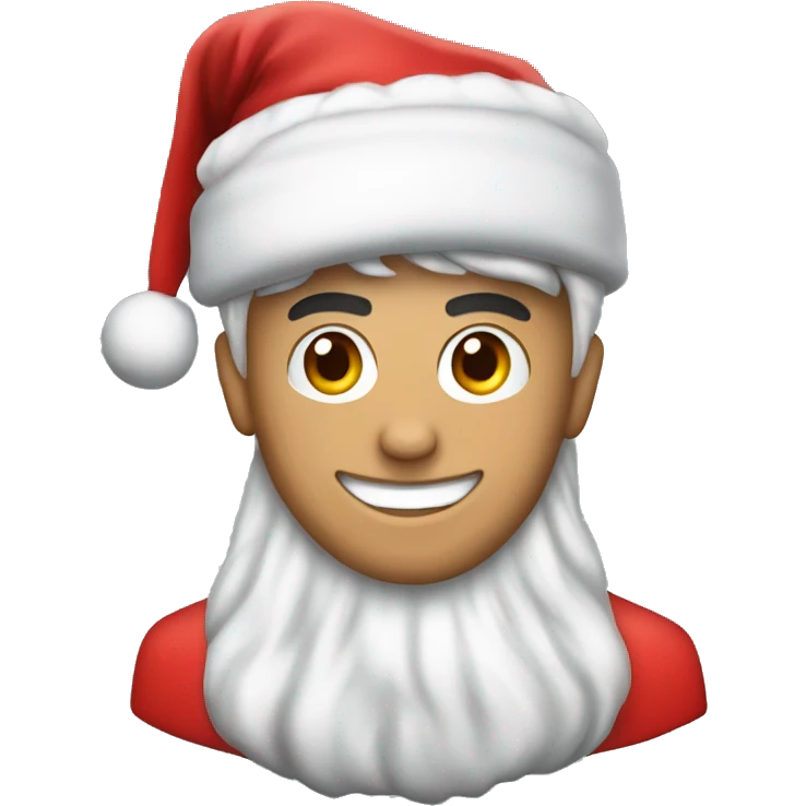 cristiano ronaldo with santa hat emoji