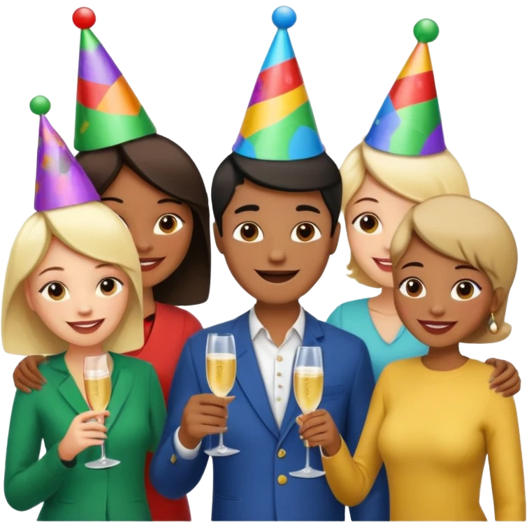 Personas reunidas charlando distendidamente emoji