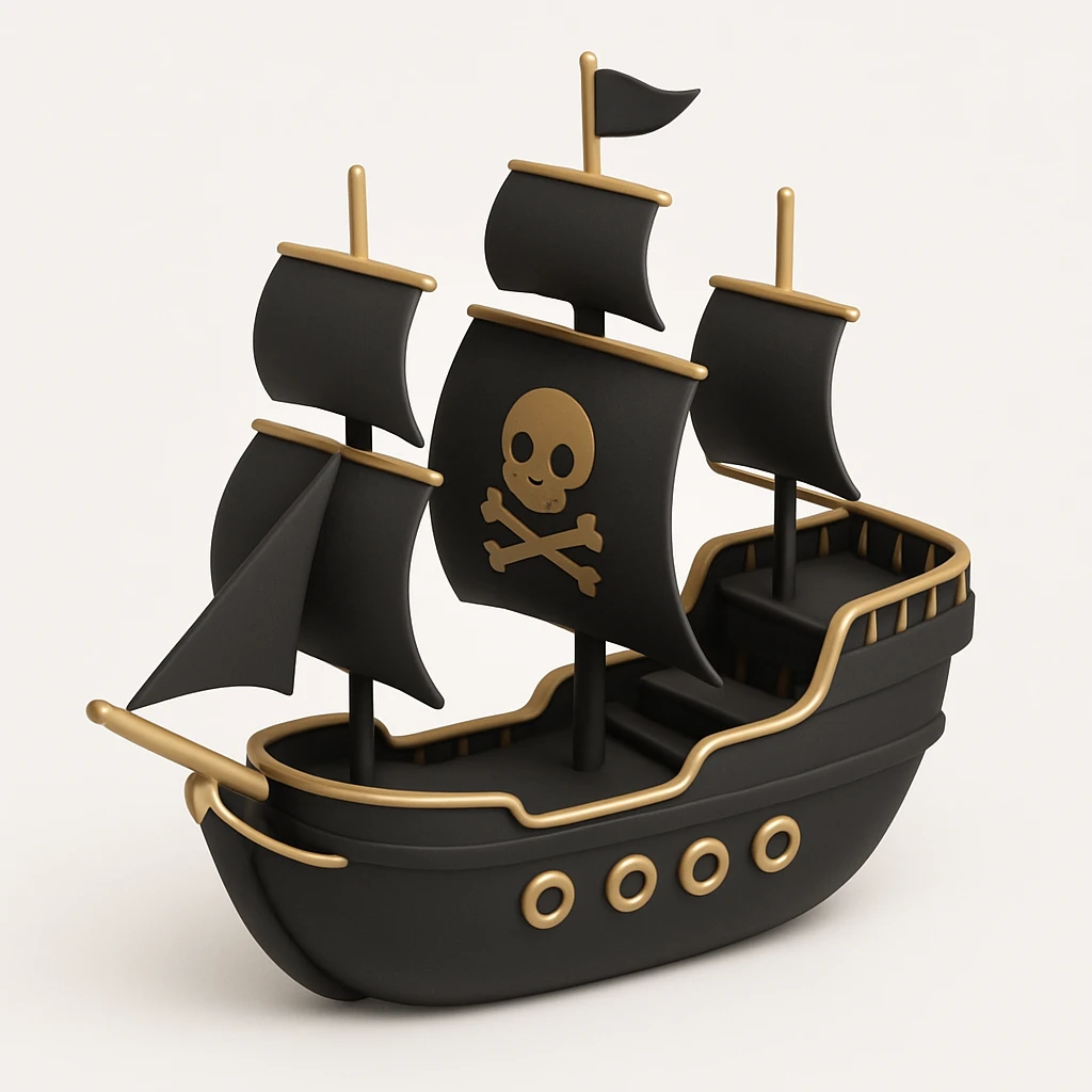 pirate ship emoji