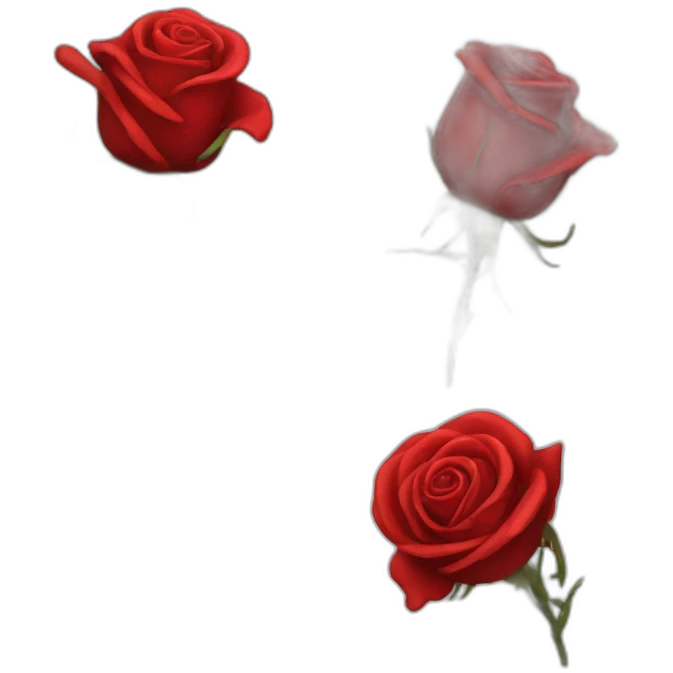 bloody rose emoji
