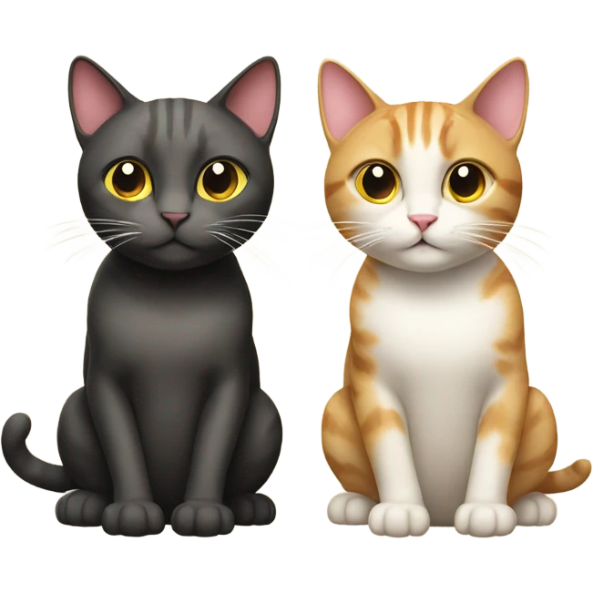 2 cats eating sandwhiches emoji