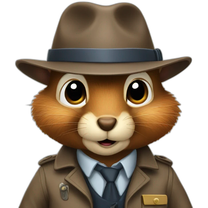 detective squirrel emoji