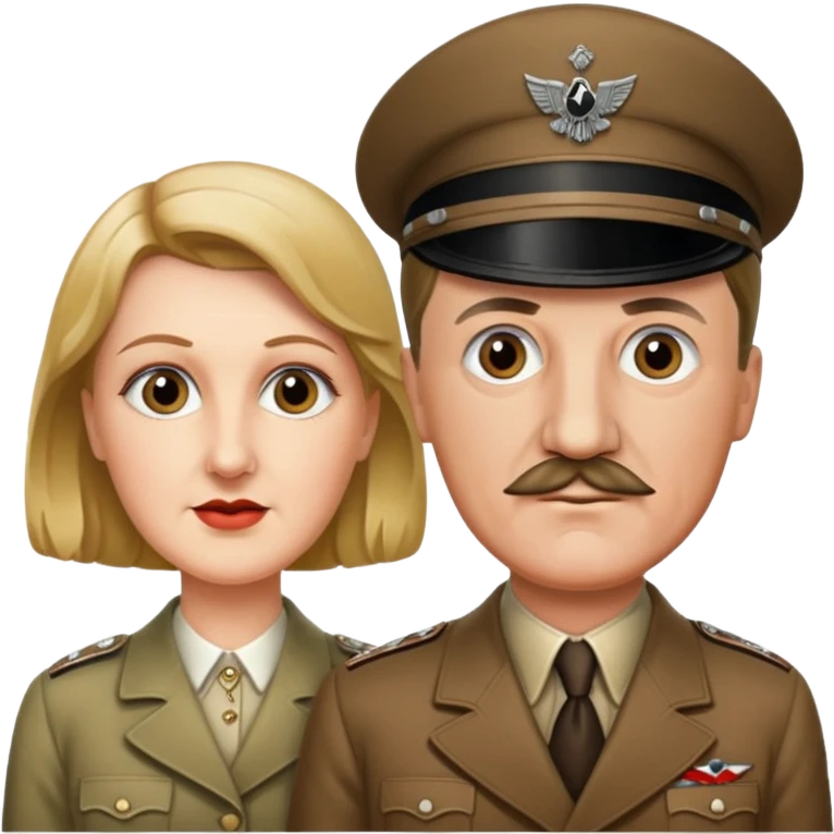 Hitler and his wife, Eva Braun emoji