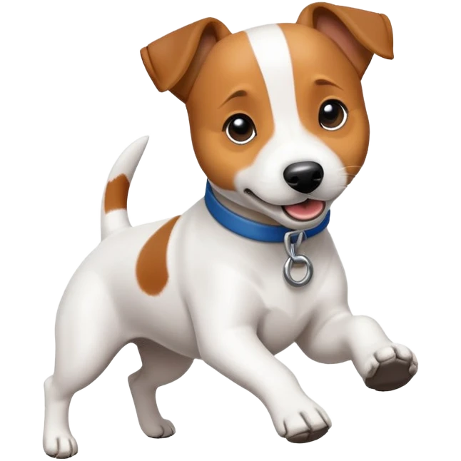 Jack Russel playing  emoji