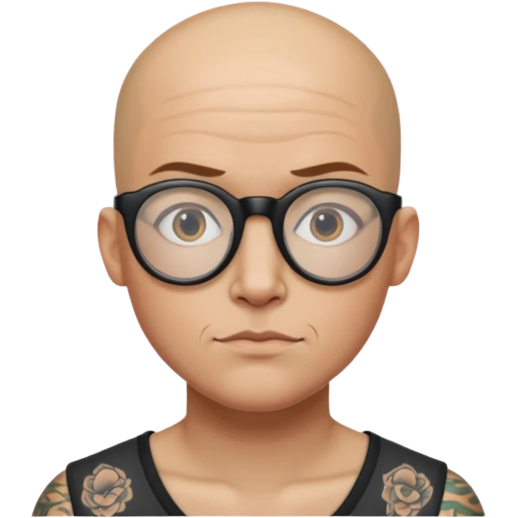   tattooed baldies with opticals emoji