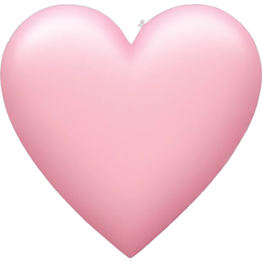 pastel pink heart emoji