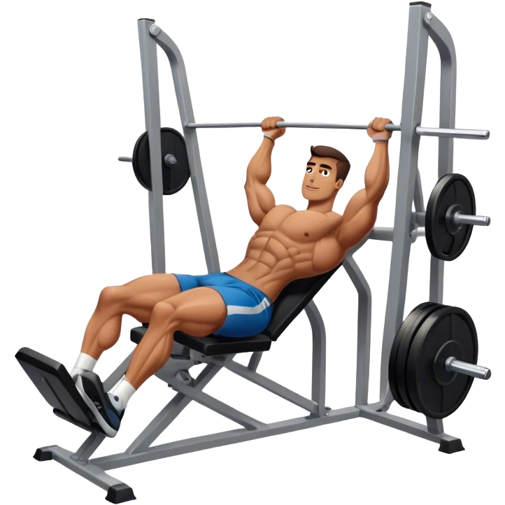 guy how to use a leg press machine emoji