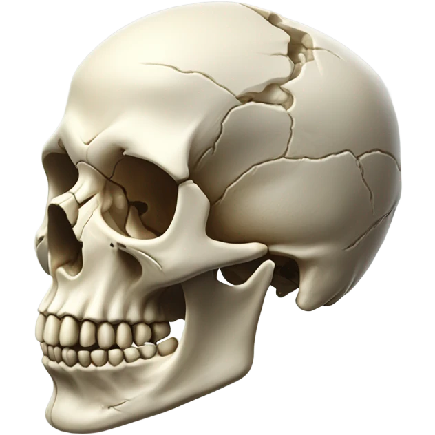 3D skull emoji