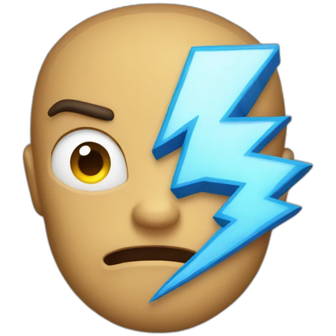 thunder and lightning emoji