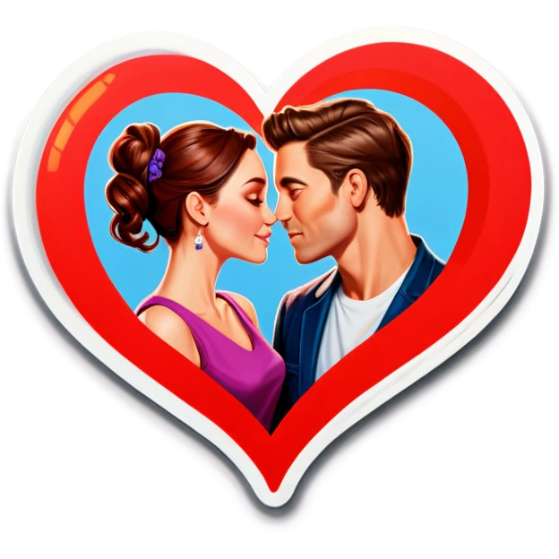 Hyper Realistic in love  emoji