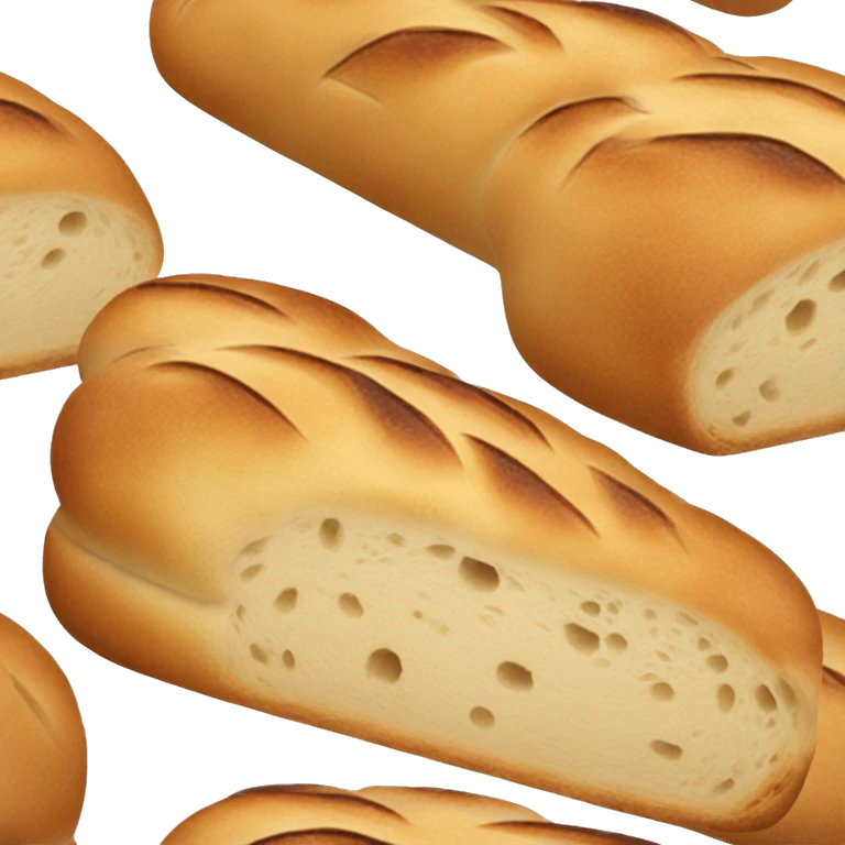 a single ciabatta loaf emoji