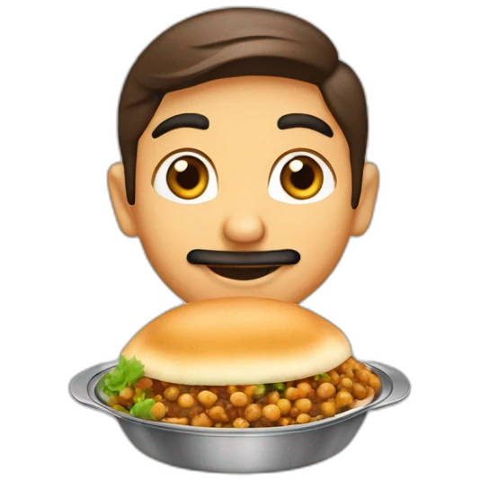 Chole bhature  emoji