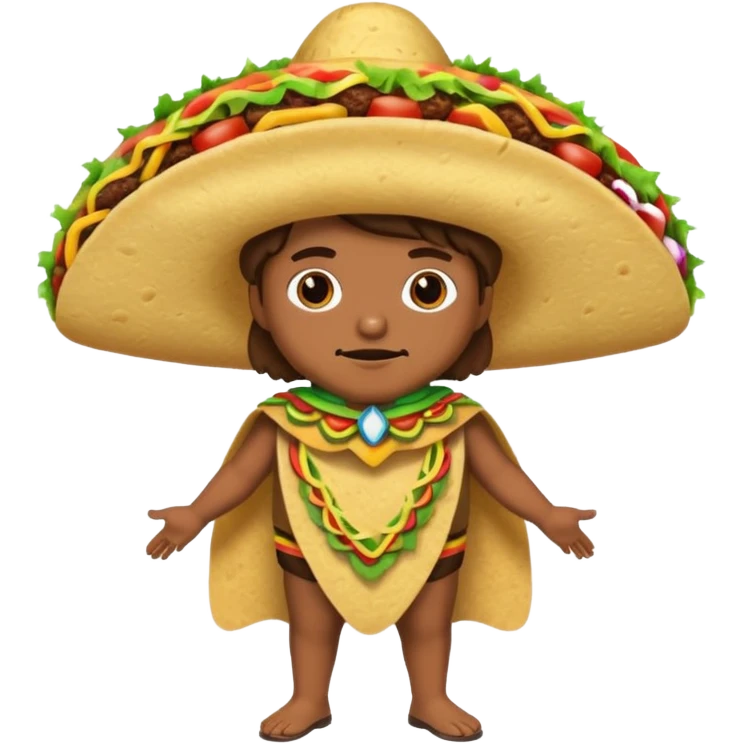 a hero who wear Taco costume  emoji