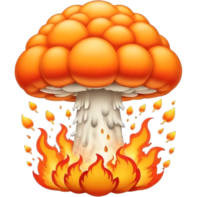 nuke bomb dropping down through the sky emoji