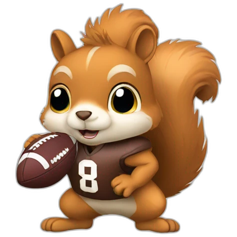 squirrel football emoji