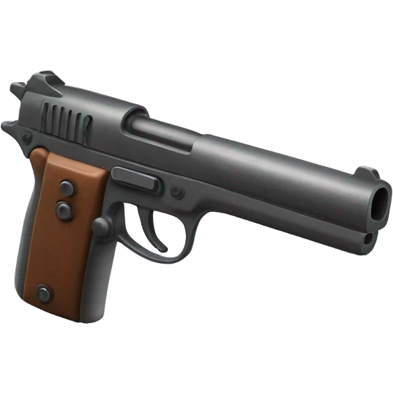 gun on hand emoji
