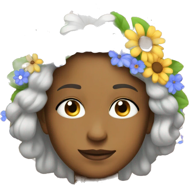 Flower power emoji