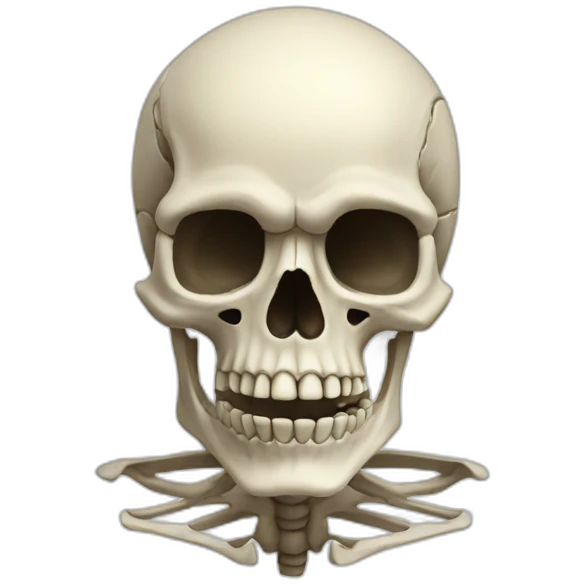 Skeleton head emoji