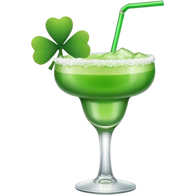 Shamrock margarita emoji
