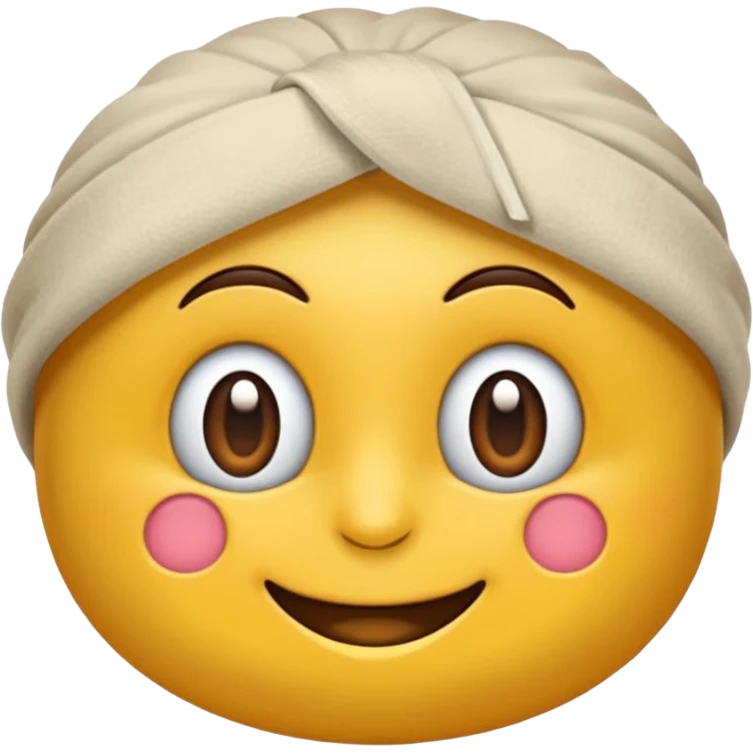 подарок коробочка блистящая  beige emoji