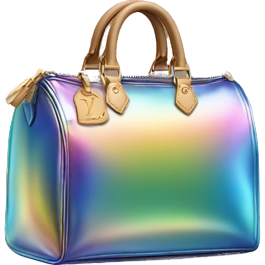 Iridescent Louis Vuitton bag emoji