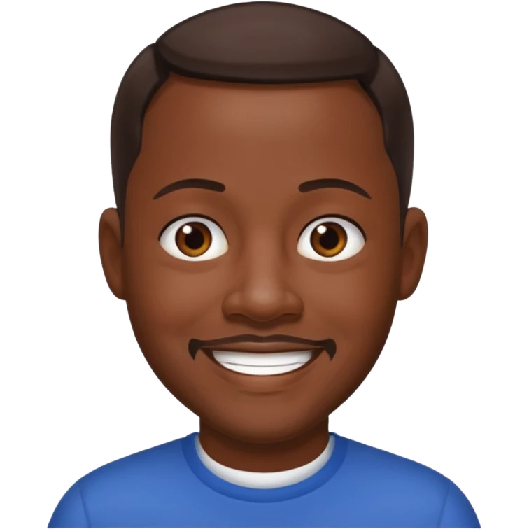 Martin Lawrence with dark brown hair emoji