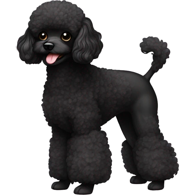 black toy poodle  emoji