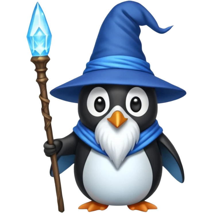 Penguin Wizard emoji