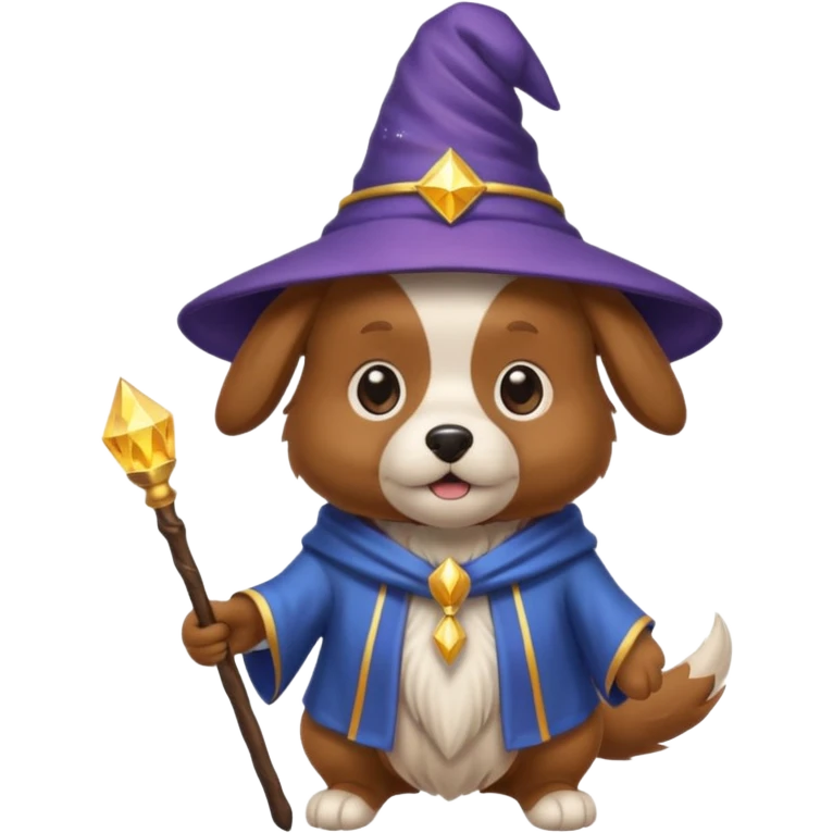 Dog wizard emoji