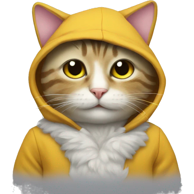 Cat in duck suit  emoji