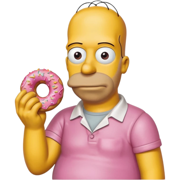 hommer simpson holding donut emoji