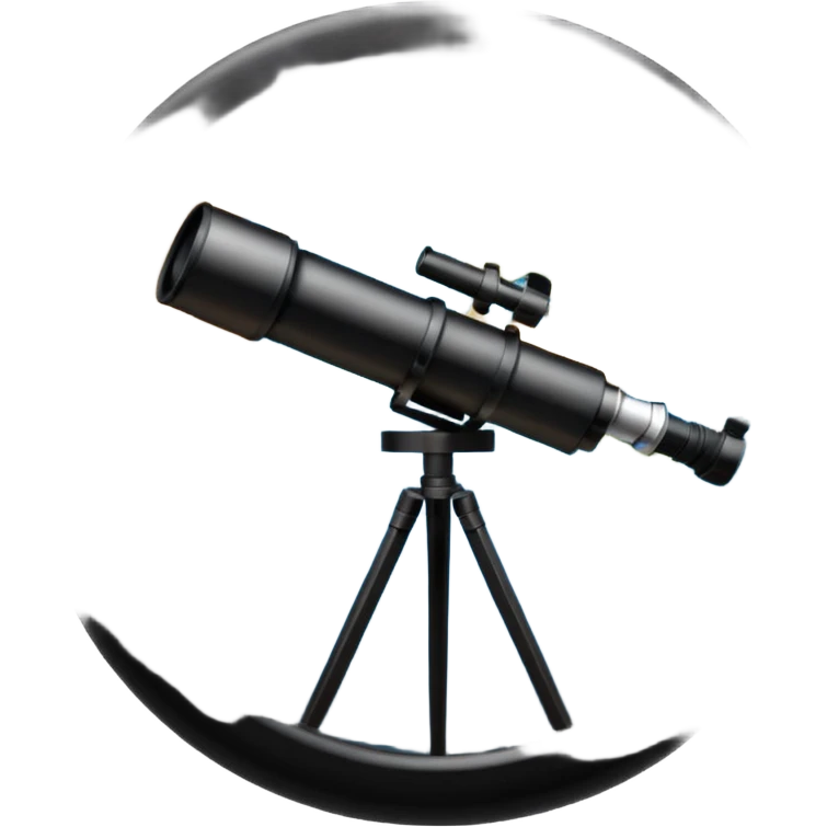 World in a telescope  emoji