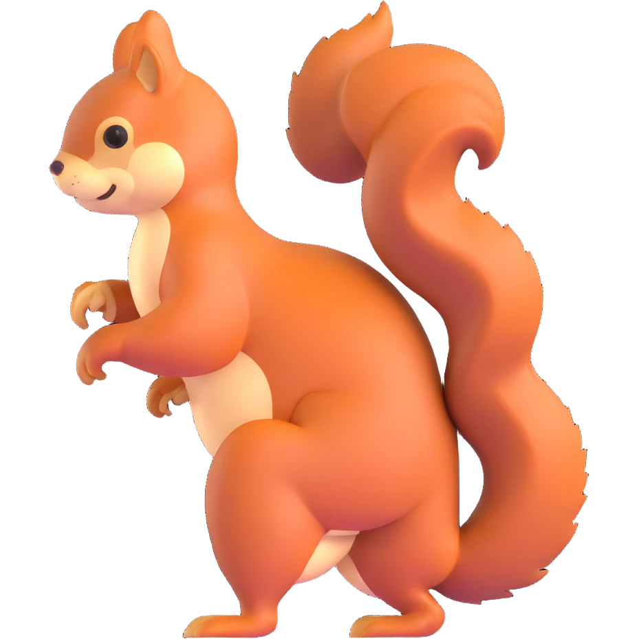 squirrel twerking view from back emoji