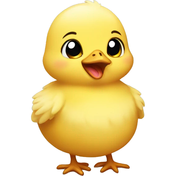 baby chick talking emoji