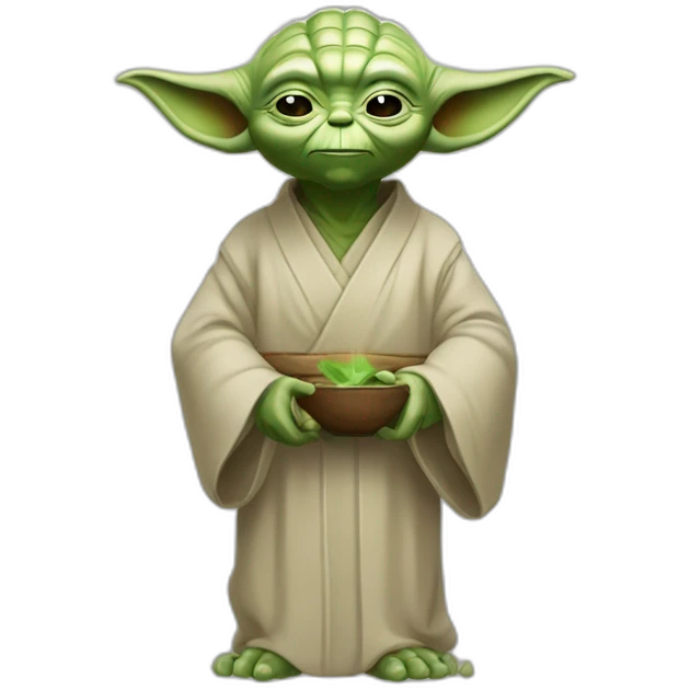 yoda qui fait un doigt emoji
