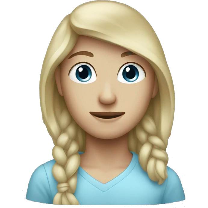 Light blue emoji