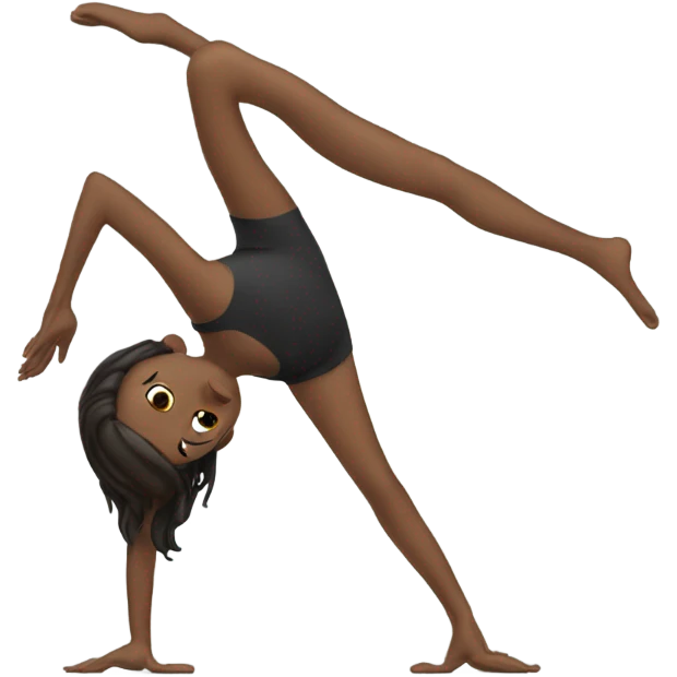 Girl on doing the splits emoji
