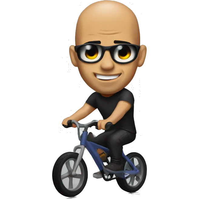 Vin diesel on a cycle  emoji