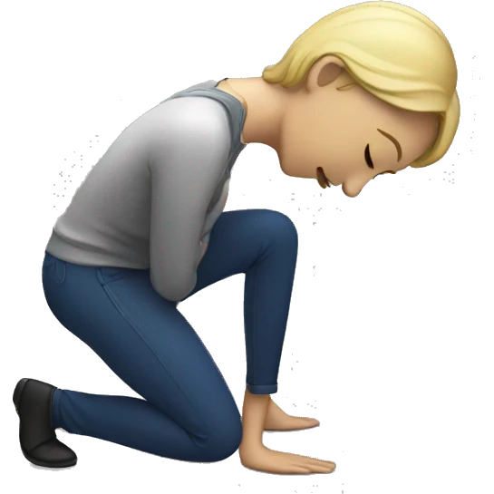 a performer bowing at the end of a show emoji