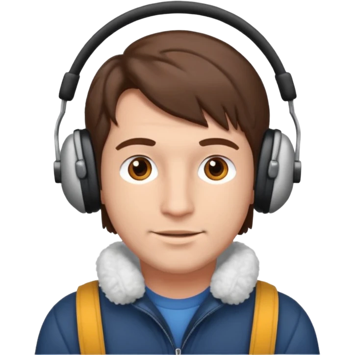 man wearing earmuff emoji