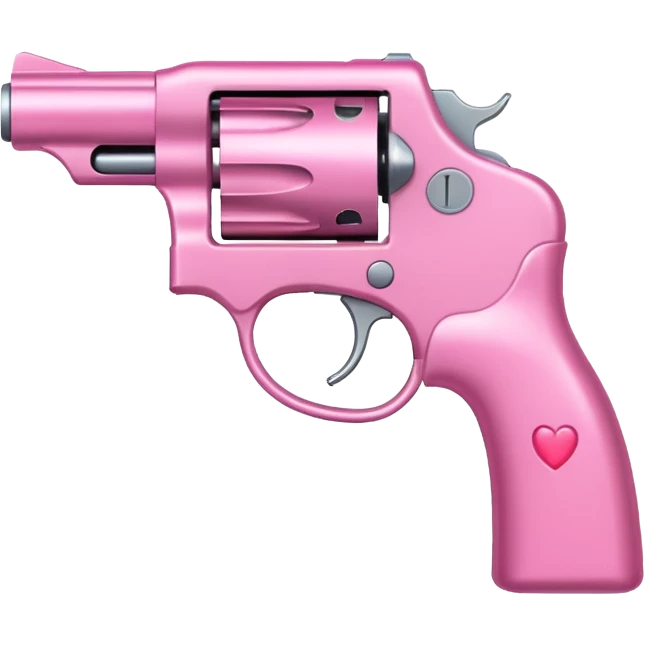 Pink heart gun emoji