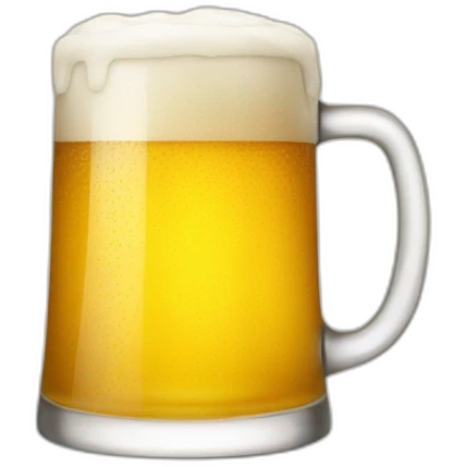Glass of beer emoji