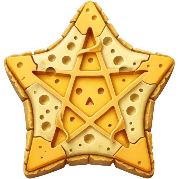 cheese witchcraft occult pentagram emoji