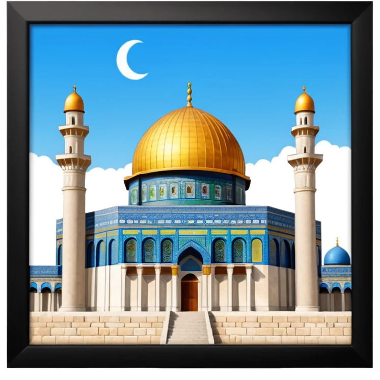 Dome of the rock, Palestine emoji