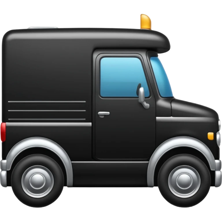 quiero un emoji de un camion en tonos negro emoji