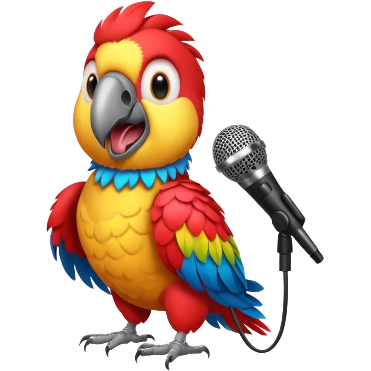 rock n roll parrot emoji